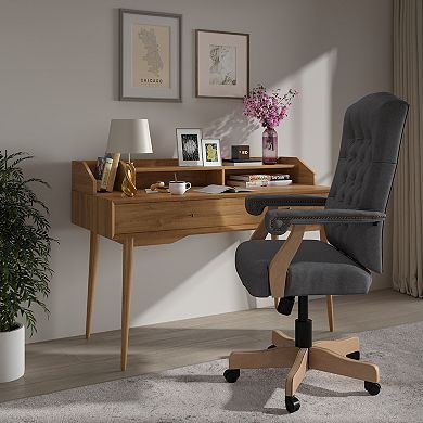 Flash Furniture Executive Swivel Office Chair with Arms