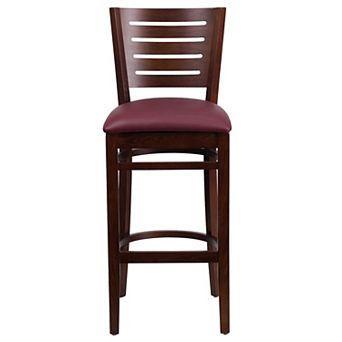 Flash Furniture Slat Back Wooden Restaurant Barstool