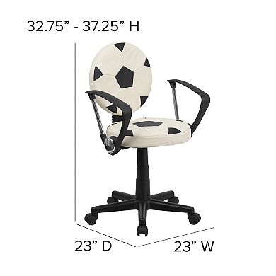 Flash Furniture Sports Swivel Task Office Chair with Arms