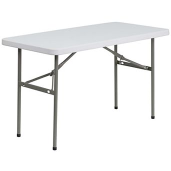 Flash Furniture 4-Foot Plastic Folding Table - Banquet / Event Folding Table