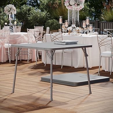 Flash Furniture Foldable Card Table with Vinyl Table Top - Game Table - Portable Table