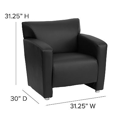 Flash Furniture LeatherSoft Chair with Extended Panel Arms