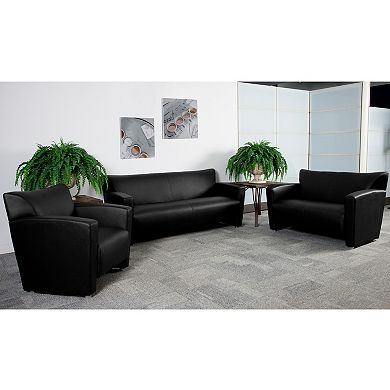 Flash Furniture LeatherSoft Chair with Extended Panel Arms