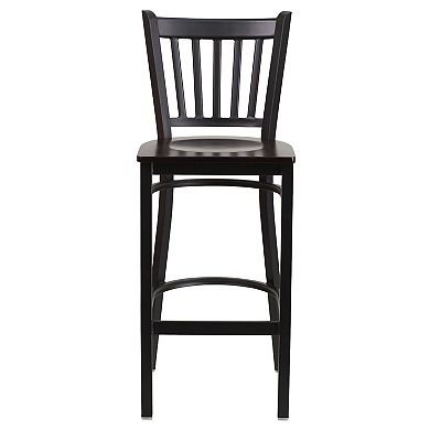 Flash Furniture Vertical Back Metal Restaurant Barstool