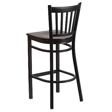 Flash Furniture Vertical Back Metal Restaurant Barstool
