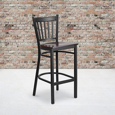 Flash Furniture Vertical Back Metal Restaurant Barstool