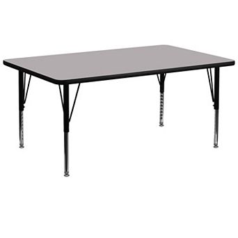 Flash Furniture 30''W x 72''L Thermal Laminate Activity Table - Adjustable Short Legs