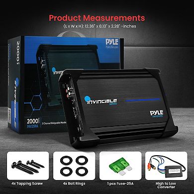 Pyle 12” Pyle Class AB Mosfet Amplifier -