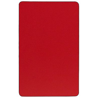 Flash Furniture Mobile 36''W x 72''L Rectangular HP Laminate Activity Table - Adjustable Legs