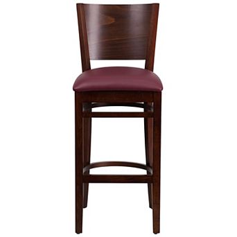 Flash Furniture Solid Back Wooden Restaurant Barstool