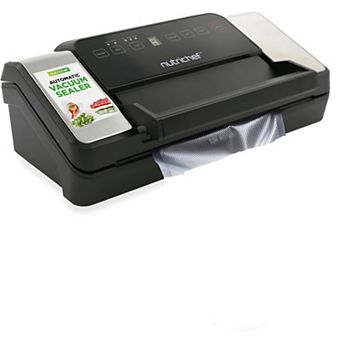 NutriChef Deluxe Vacuum Sealer - Automatic Air Sealing System, Black - PKVS90BK