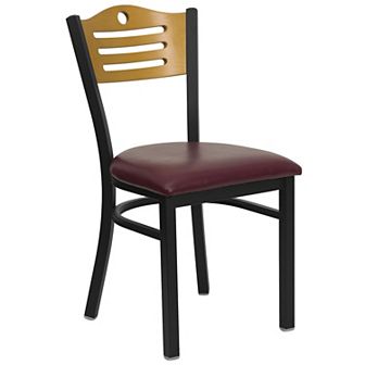 Flash Furniture Slat Back Metal Restaurant Chair