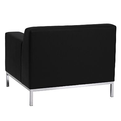 Flash Furniture LeatherSoft Chair w/Line Stitching &Integrated Stainless Steel Frame