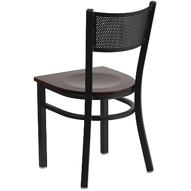 Flash Furniture Grid Back Metal Restaurant Chair