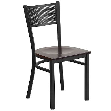 Flash Furniture Grid Back Metal Restaurant Chair