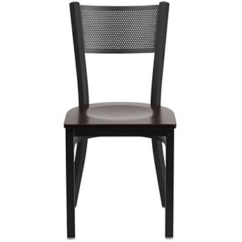 Flash Furniture Grid Back Metal Restaurant Chair