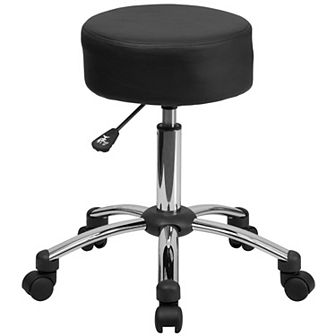 Flash Furniture Backless Adjustable Multi-Purpose Ergonomic Stool With Chrome Base