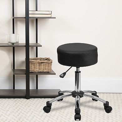 Flash Furniture Backless Adjustable Multi-Purpose Ergonomic Stool With Chrome Base
