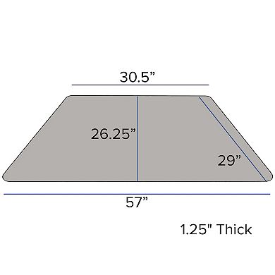 Flash Furniture Mobile 29''W x 57''L Trap Thermal Laminate Activity Table - Adjustable Legs