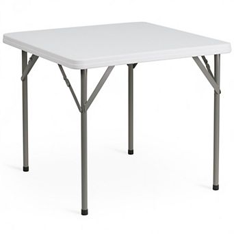 Flash Furniture 34.25" Square Plastic Folding Table - Event Folding Table