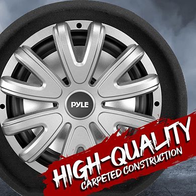 Pyle 12'' Subwoofer Box System - 500W Max - Rear Vented Design & Carpeted Enclosure - PLTB121