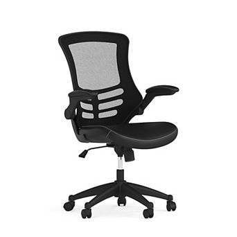 Flash Furniture Mid-Back Mesh Swivel Ergonomic Task Office Chair with Flip-Up Arms