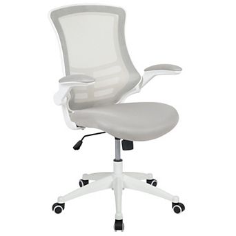 Flash Furniture Mid-Back Mesh Swivel Ergonomic Task Office Chair with Flip-Up Arms