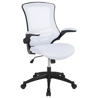 Flash Furniture Mid-Back Mesh Swivel Ergonomic Task Office Chair with Flip-Up Arms