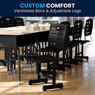 Flash Furniture Adjustable Height Student Chair with Pedestal Frame