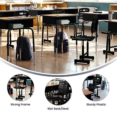 Flash Furniture Adjustable Height Student Chair with Pedestal Frame