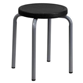 Flash Furniture Stackable Stool with Powder Coated Frame