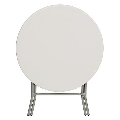Flash Furniture 2.63-Foot Round Plastic Folding Banquet and Event Table