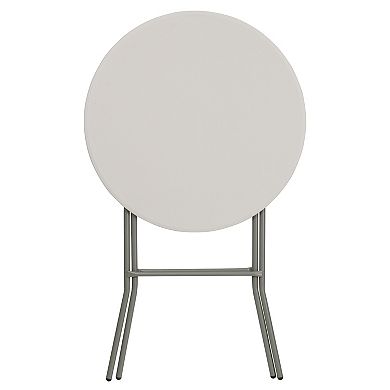 Flash Furniture 2.63-Foot Round Plastic Bar Height Folding Event Table