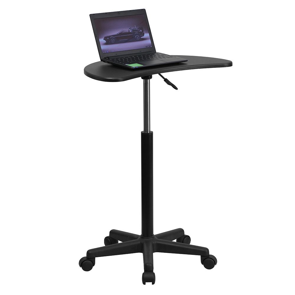 Flash Furniture Sit to Stand Mobile Laptop Computer Desk - Portable ...