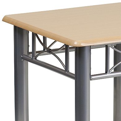 Flash Furniture Laminate End Table with Steel Frame
