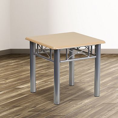 Flash Furniture Laminate End Table with Steel Frame