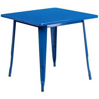 Flash Furniture 31.5'' Square Metal Indoor-Outdoor Table