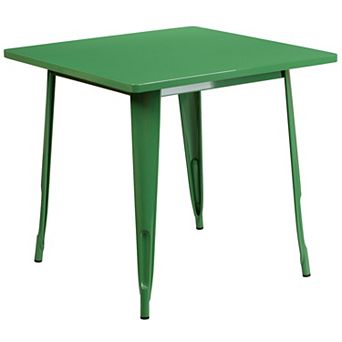 Flash Furniture 31.5'' Square Metal Indoor-Outdoor Table