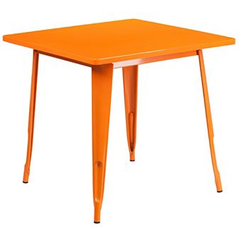 Flash Furniture 31.5'' Square Metal Indoor-Outdoor Table