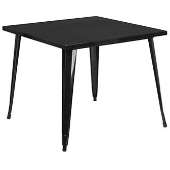 Flash Furniture 35.5'' Square Metal Indoor-Outdoor Table
