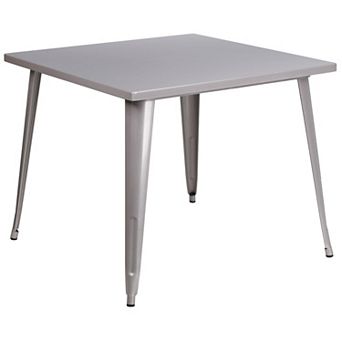 Flash Furniture 35.5'' Square Metal Indoor-Outdoor Table