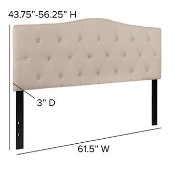 Flash Furniture Arched Button Tufted Upholstered Headboard