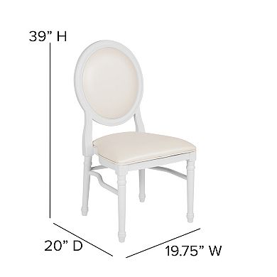 Flash Furniture 900 lb. Capacity King Louis Dining Side Chair