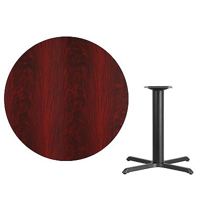 Flash Furniture 42'' Round Laminate Table Top with 33'' x 33'' Table Height Base