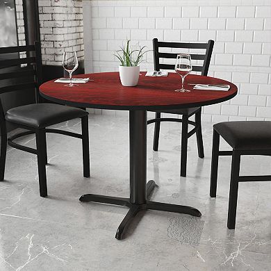 Flash Furniture 42'' Round Laminate Table Top with 33'' x 33'' Table Height Base