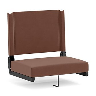 Flash Furniture 500 lb. Rated Lightweight Stadium Chair-Handle-Padded Seat