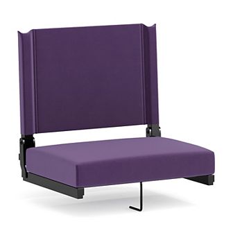 Flash Furniture 500 lb. Rated Lightweight Stadium Chair-Handle-Padded Seat