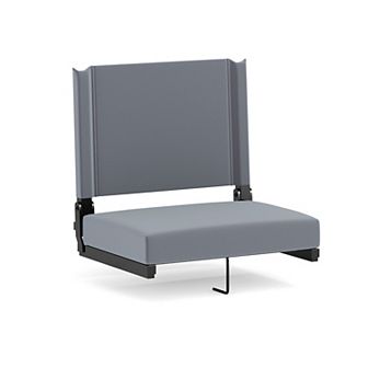 Flash Furniture 500 lb. Rated Lightweight Stadium Chair-Handle-Padded Seat
