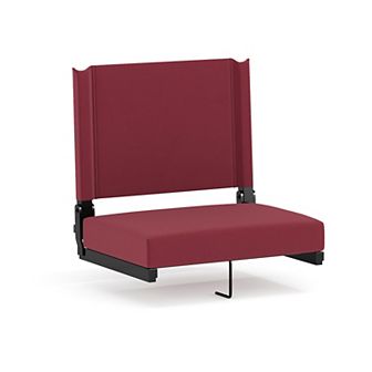Flash Furniture 500 lb. Rated Lightweight Stadium Chair-Handle-Padded Seat