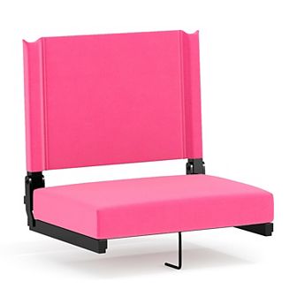 Flash Furniture 500 lb. Rated Lightweight Stadium Chair-Handle-Padded Seat